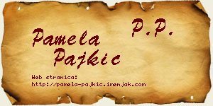 Pamela Pajkić vizit kartica